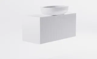 Тумба с раковиной Astra-Form М-40 Slim 4631177716072 90 см белый матовый